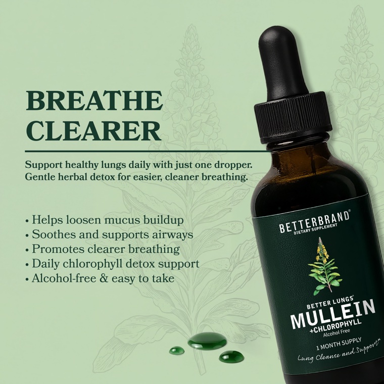 BetterLungs tincture label detail